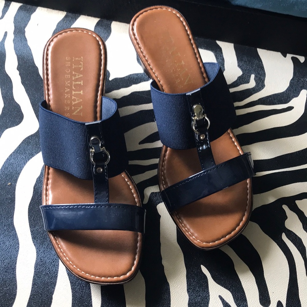 Italian Wedge- Navy